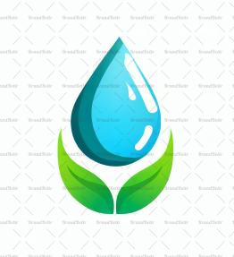 Wassertropfen und Blatt